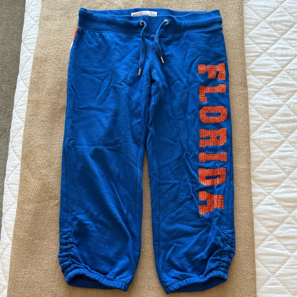 Florida Gators NCAA E5 College Classics Ladies Knee Jogging Pants Blue/Orange